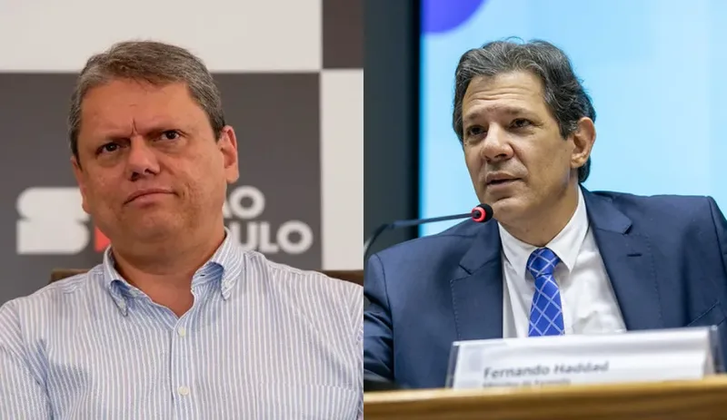 Pesquisa aponta cenário de segundo turno entre Tarcísio e Haddad em São Paulo