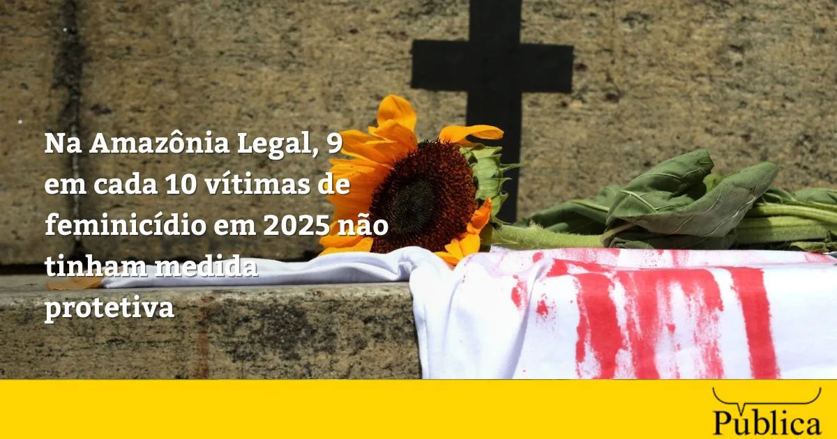 Amazônia Legal registra 200 feminicídios em 2025 sem proteção ativa na maioria dos casos