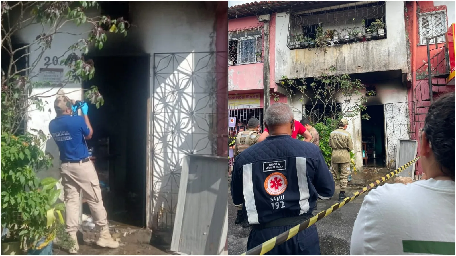 Incêndio mata mulher de 62 anos e leva mãe dela ao hospital