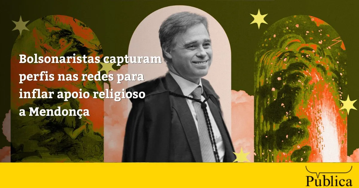 Perfis bolsonaristas impulsionam apoio religioso a André Mendonça no Instagram