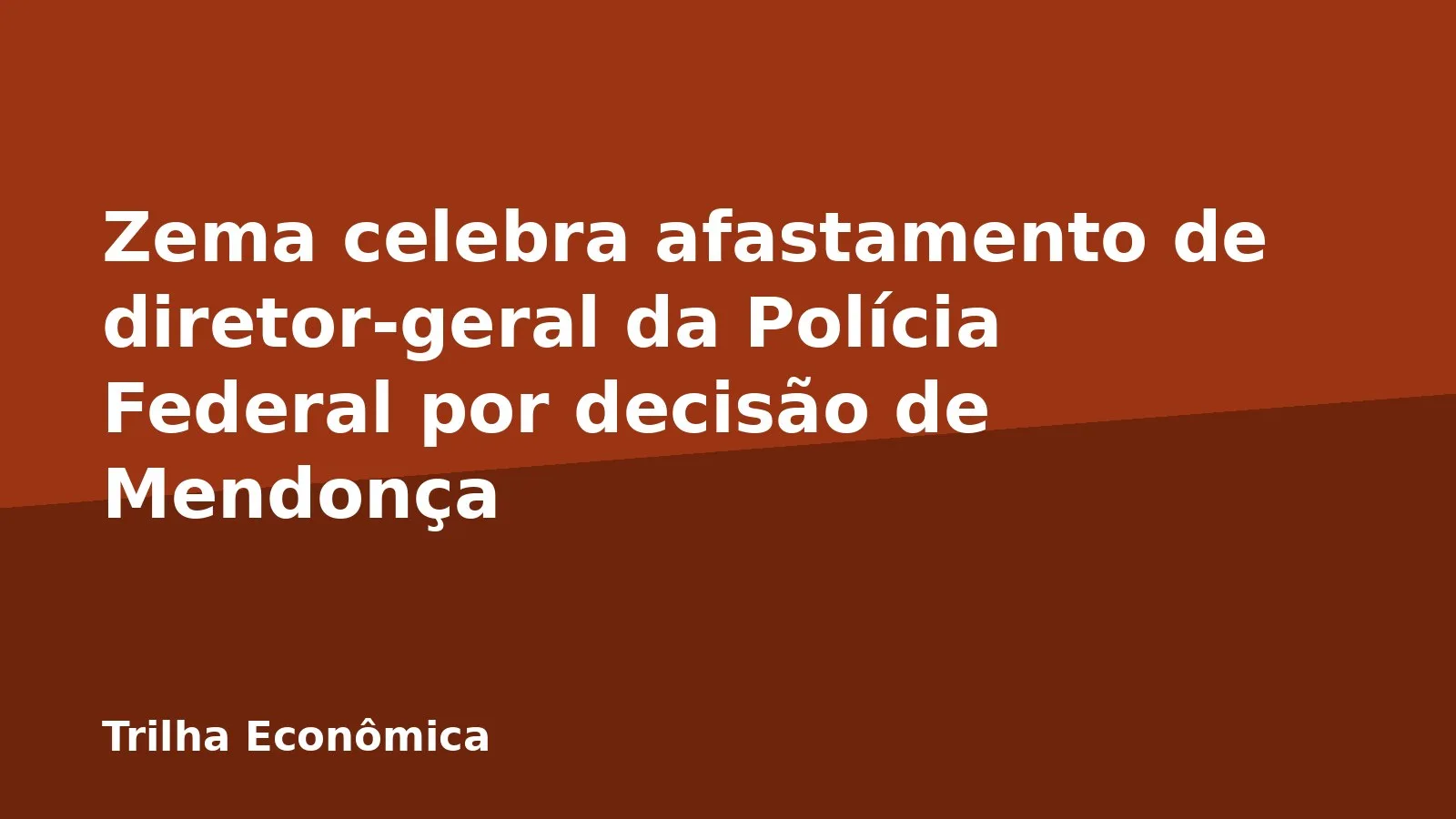 Zema celebra afastamento de diretor-geral da Polícia Federal por decisão de Mendonça