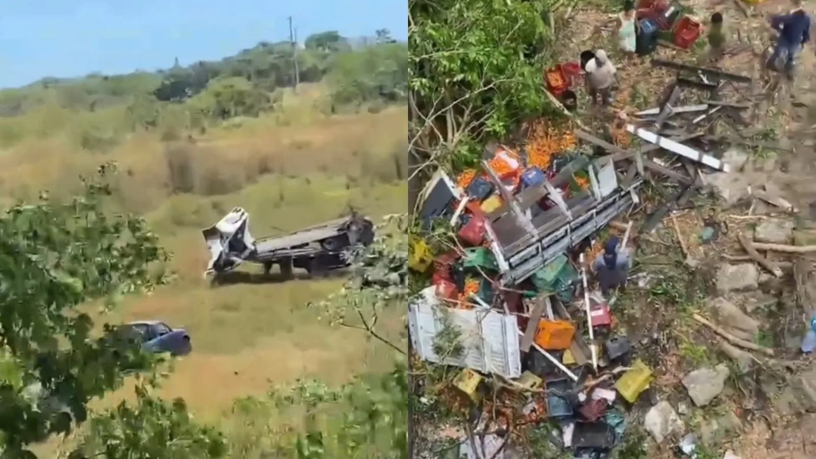 Ajudante de caminhão morre após veículo cair de ponte em Cascavel