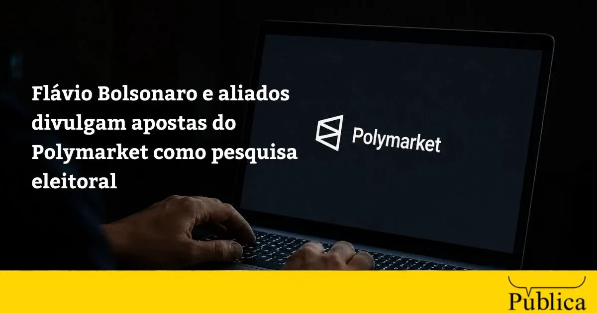 Candidatos usam Polymarket para divulgar vantagem de Flávio Bolsonaro sobre Lula