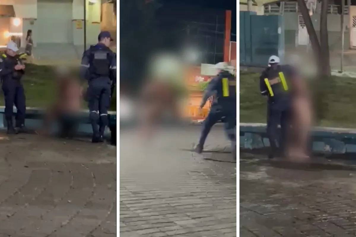 Homem é detido após banho seminu em praça de Bezerros