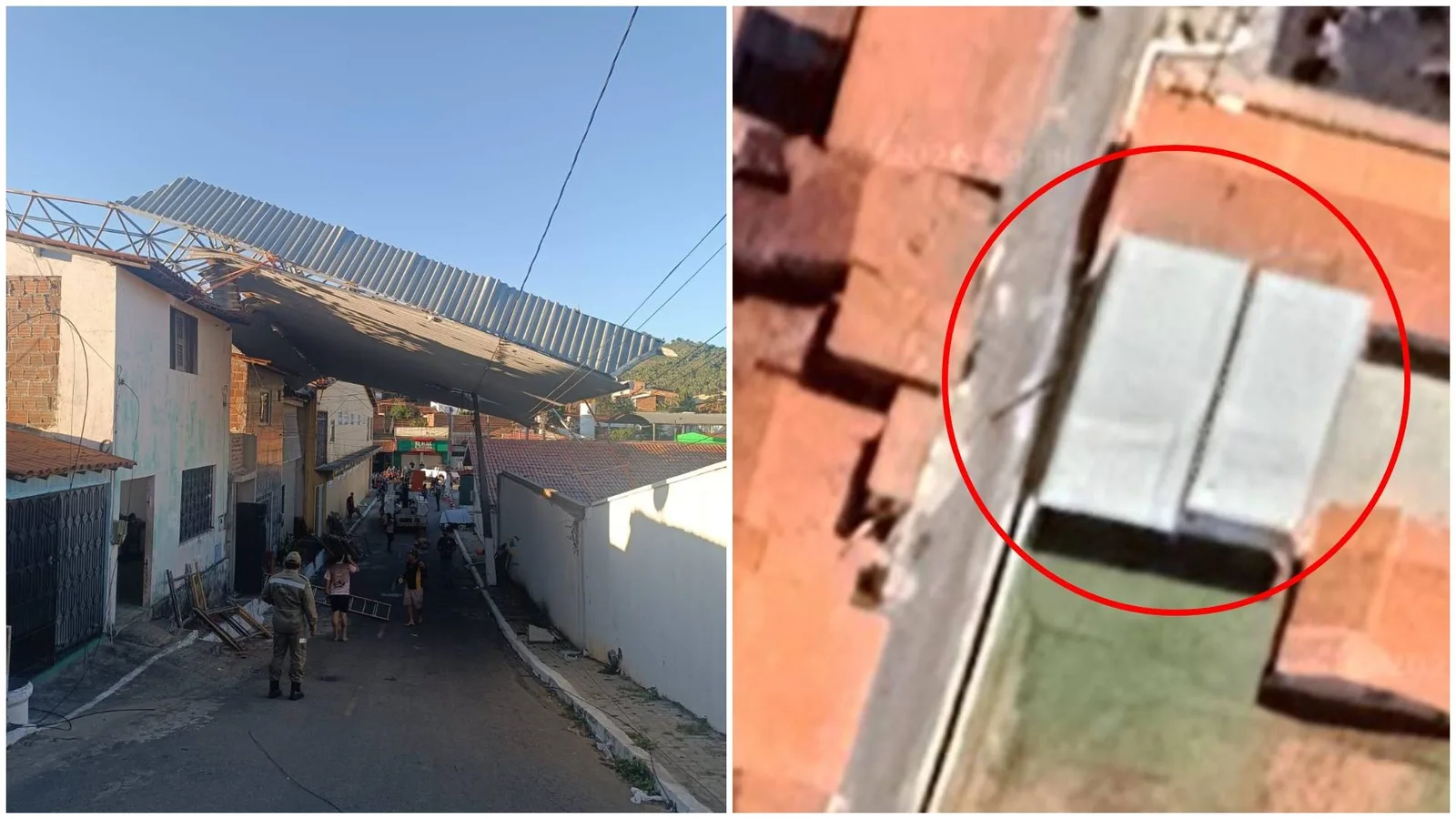 Ventania arranca cobertura de escola e danifica três casas em Palmácia