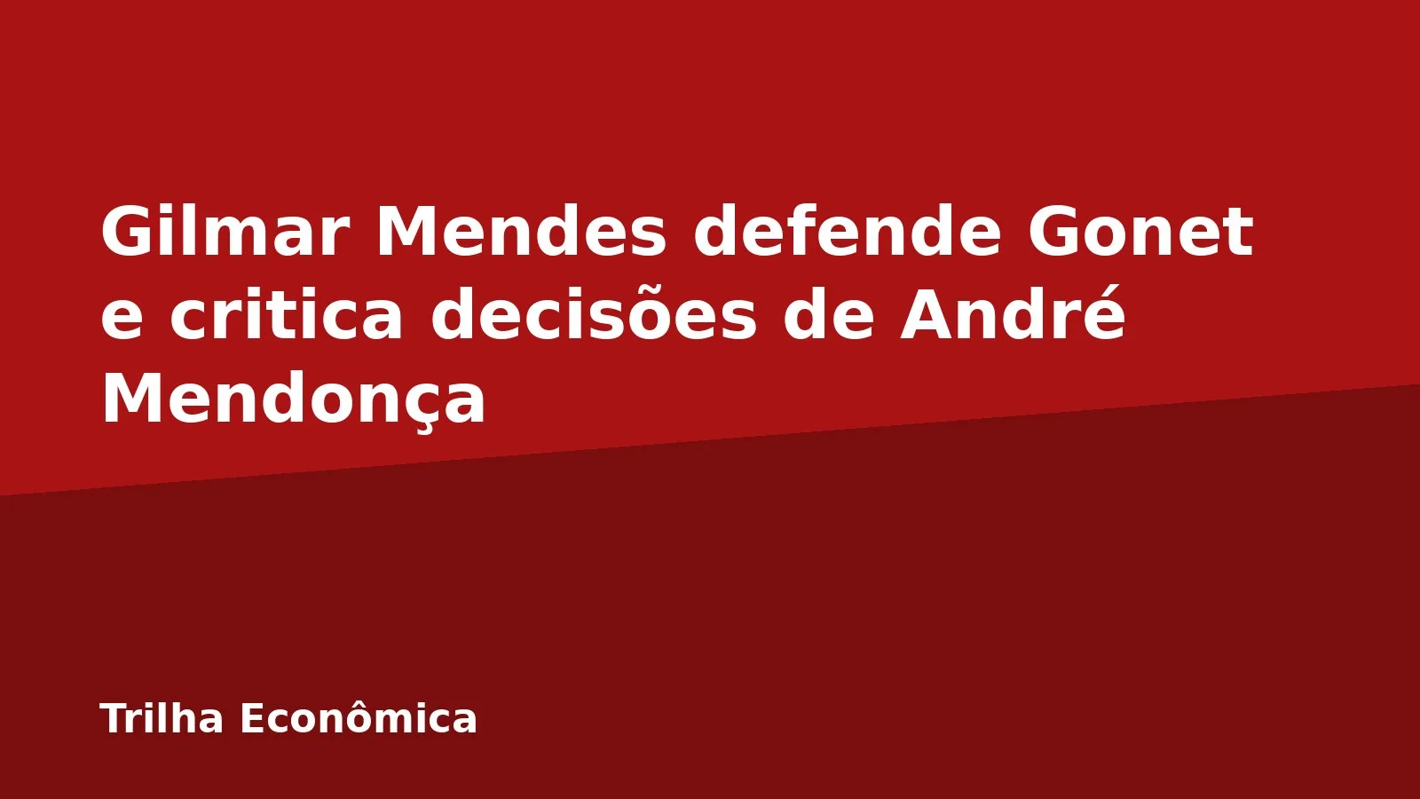 Gilmar Mendes defende Gonet e critica decisões de André Mendonça