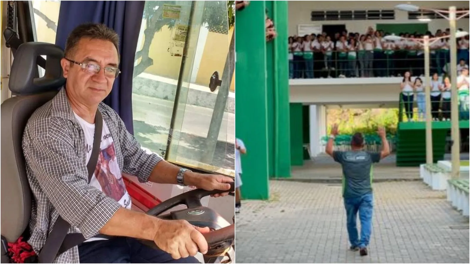 Motorista é homenageado após controlar ônibus escolar sem freios no Ceará