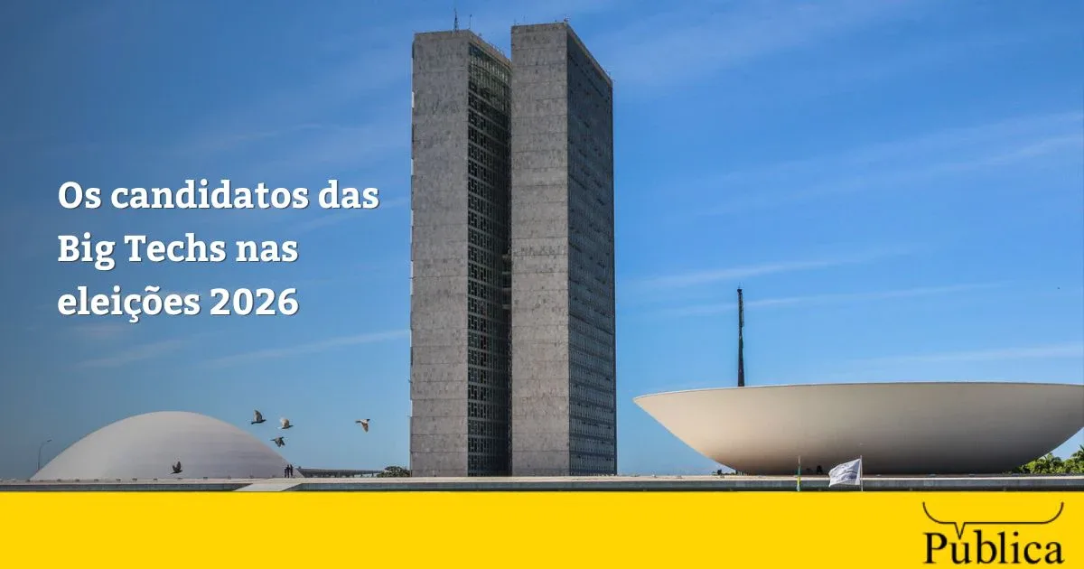 Levantamento identifica candidatos alinhados às Big Techs nas eleições de 2026
