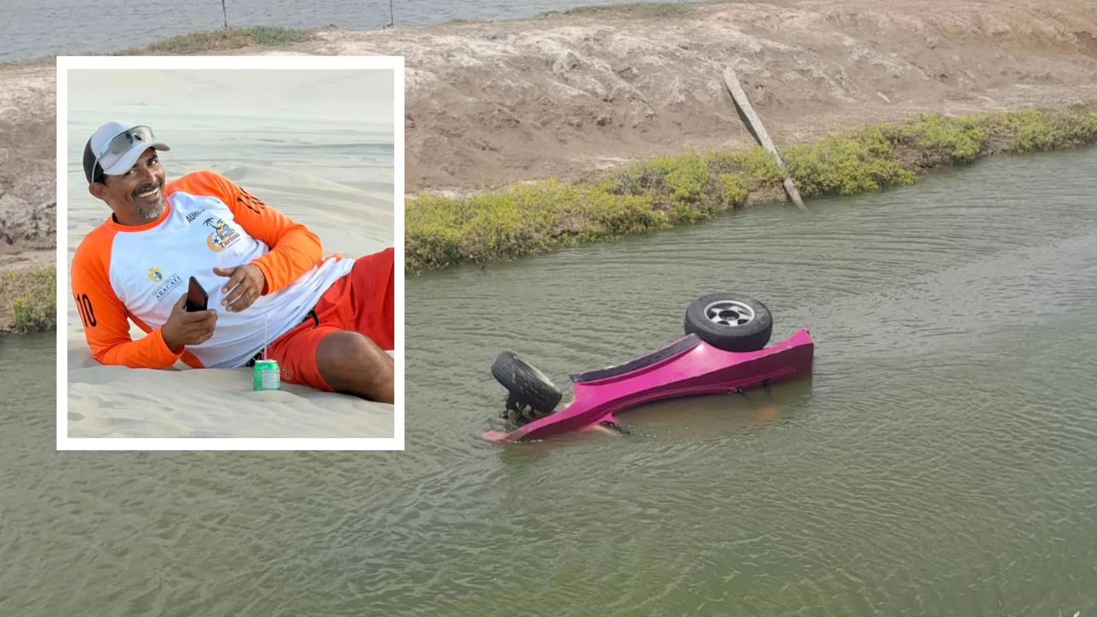 Motorista de buggy é encontrado morto após queda em canal de Aracati